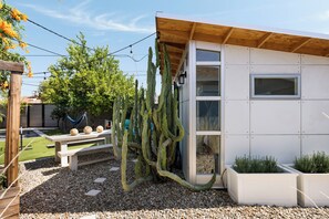 The show-stopper! Private casita with queen bed and vanity - perfect for added privacy and luxury.