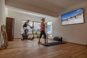 Fitness and yoga room for private use