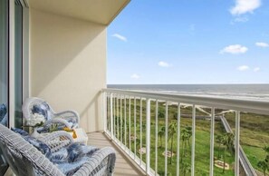 View from the balcony of "Beachfront Breeze". Just wait until you take part in the breathtaking sunrises!