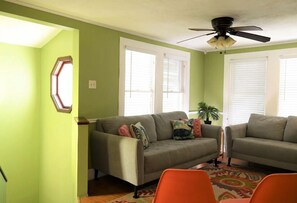Comfy living area for the best relaxation, on second floor!