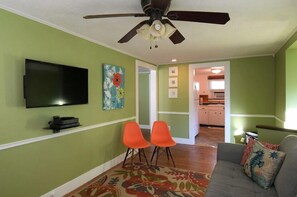 Living space on second floor.  Bedroom and kitchen off living area