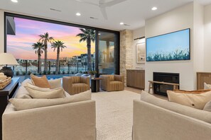 Living Room with Full Sliding Glass Door