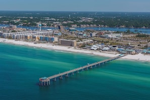 Aerial view of the Pier 