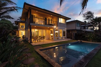 Luxury Laie Beachfront Estate w/ Private Pool, Spacious Living & Ocean Access