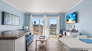 Living room with balcony access!