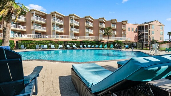 Sit poolside at The Victorian!