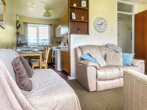 Open plan living space | Westernside Farm Chalet, Horton, near Swansea