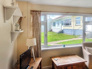 Living area | Westernside Farm Chalet, Horton, near Swansea