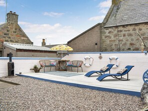 Outdoor area | Going Coastal, Cairnbulg, near Fraserburgh