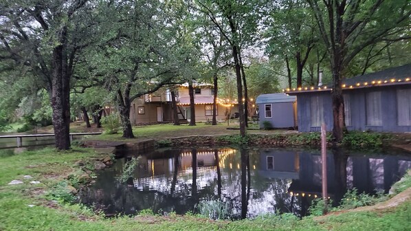 View of the Hacienda and the Hacienda Cabin from South. 