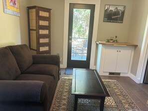 living room/entrance to apartment