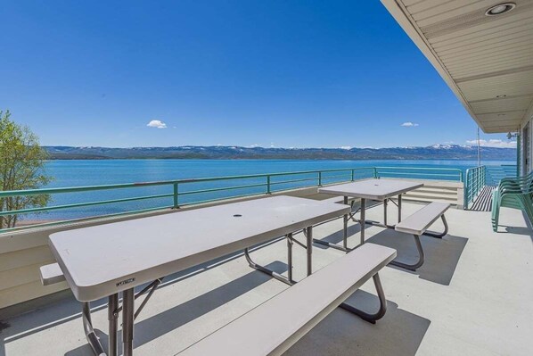 Breakfast with a view! Relax on the balcony & soak up the beauty of Bear Lake.