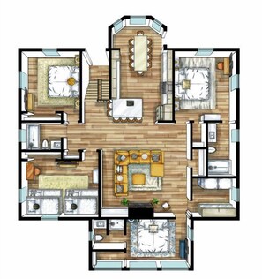 Main level floor plan