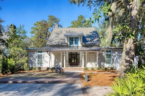 Another view of the home from the street --showing the parking area