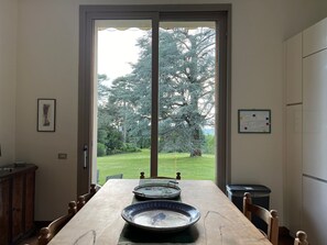 Lawn view from kitchen