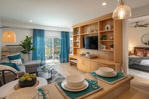 Looking into the living room.