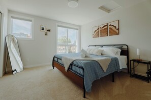 1st bedroom with a King size bed