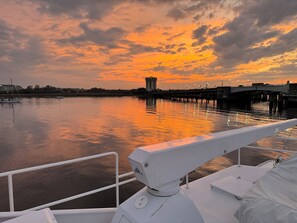 Take in the Breathtaking Sunset from the Rooftop Deck