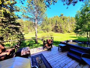 Chill on the deck, do some grilling, or relax in the Hot Tub.