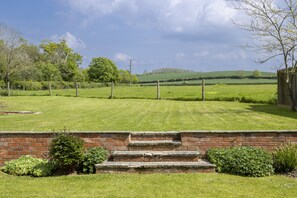 The front lawned, shared garden