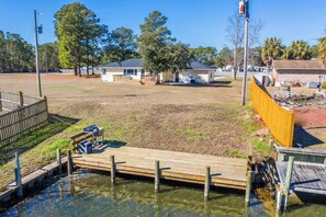 Private Dock in the Backyard of the Home