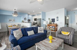 Comfortable, open concept