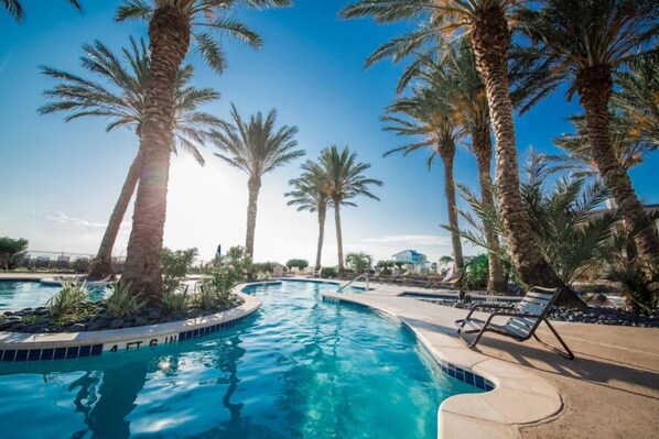Enjoy the fabulous resort amenities, at Pointe West such as the Lazy River, Heated Pools and Hot Tubs, Bay/Ocean Tunnels,  Hike and Bike Trails, and so much more!