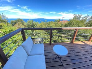 A relaxing moment on your private sky deck