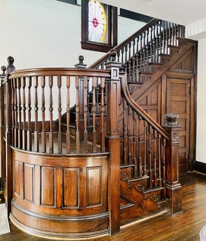 Marvel at the original carpentry work from the 1800s!