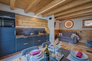 Kitchen and dining area