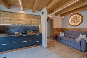 Kitchen and dining area