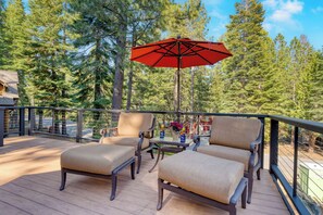 Enjoy a cold beer in the shade.