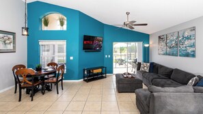 Mingle in the bright open living space