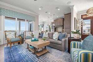 Mid level living room
