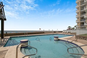 Beachside pool