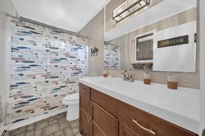 Second full bathroom that is off of the kitchen area
