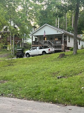 House view from the fishing pond.