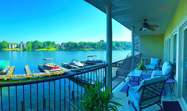 Soak in the beautiful sunsets from your oversized private balcony.