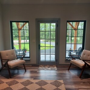 Looking out front door