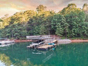 double level dock with slip