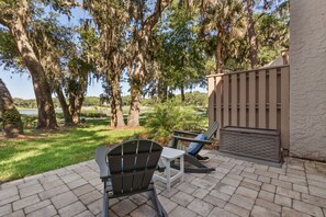 Enjoy Serene Golf Course and Lakeside Views from the Private Patio