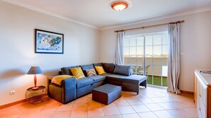 In the living room you can relax while you watch some TV in this big and cozy couch
#livingroom #chilling #relax #algarve #portugal