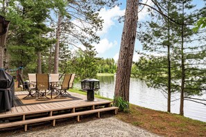 Main cabin deck. BBQ is available year round. 