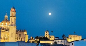 vue nocturne depuis la terrasse