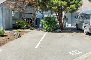 Assigned parking stall Infront of condo