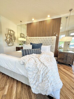 Jump in to this super comfy king bed at the end of a fun filled day! 