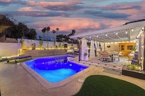 Amazing day and night swims await in our gorgeous heated pool. 