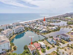 1 Minute walk to clubhouse and beach. 
