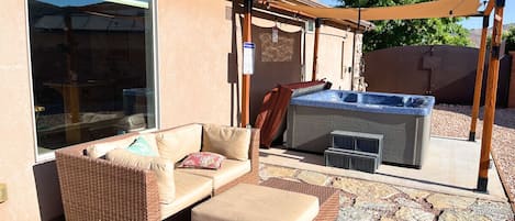 Private hot tub