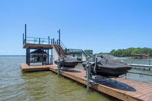 You are welcome to use the dock for fishing and swimming and sunbathing!